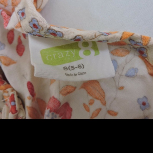 Crazy 8 Peasant Blouse size 5/6 - Picture 4 of 5